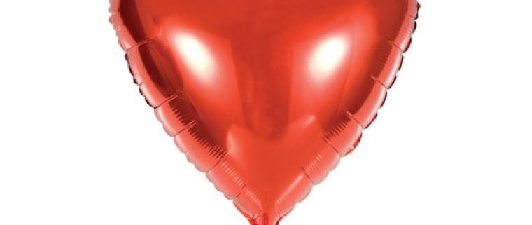 Kalp Folyo Balon Kırmızı Renk